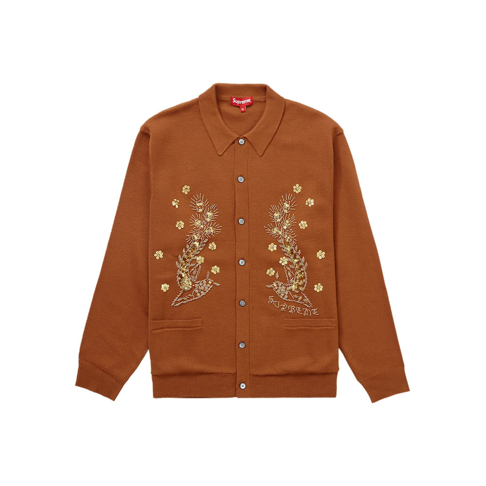 定番入荷 supreme beaded appliqué cardigan 黒 XL | southbayplanning.com