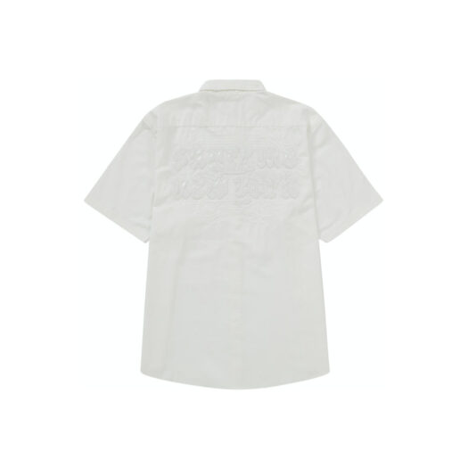 Supreme Croc Patch S/S Work Shirt White