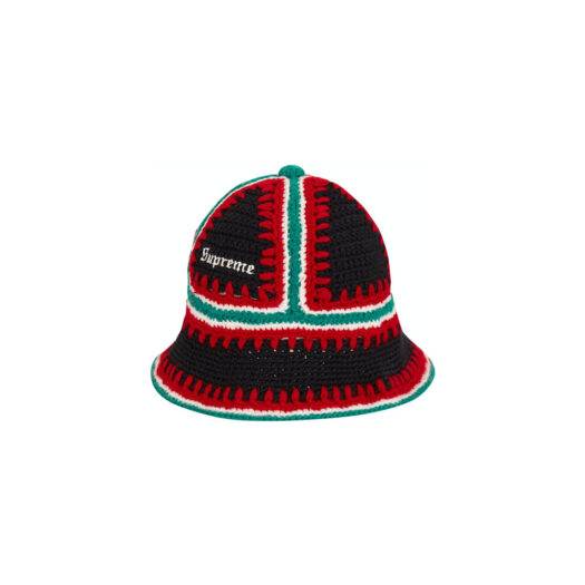 Supreme Crochet Edge Hat Black