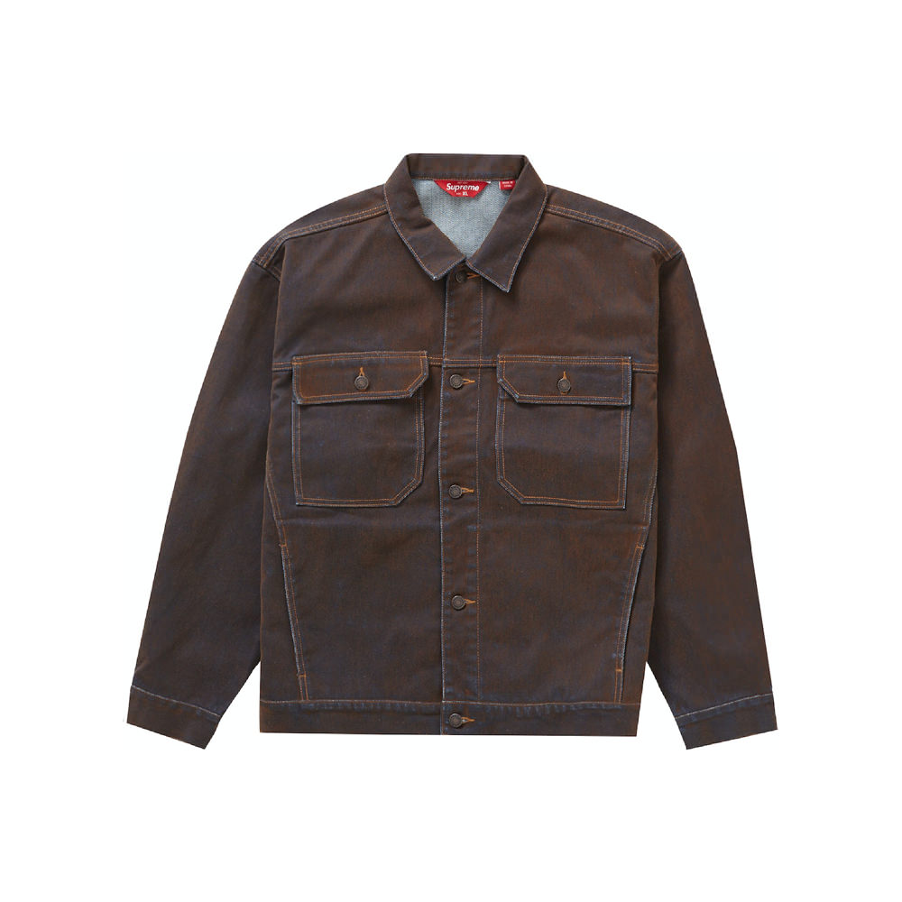 Supreme Flocked Trucker Jacket【 XXL 】