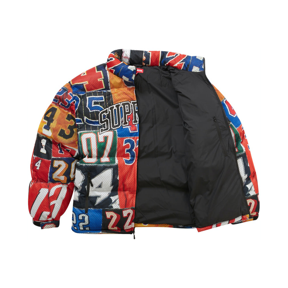 日本製在庫supreme mesh jersey puffer jacket ジャケット・アウター