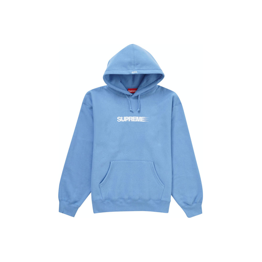 Supreme light cheap blue hoodie