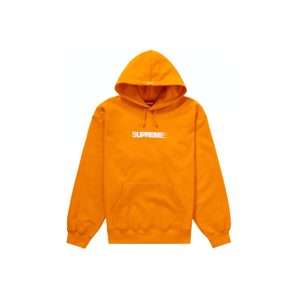 Orange box logo supreme on sale hoodie