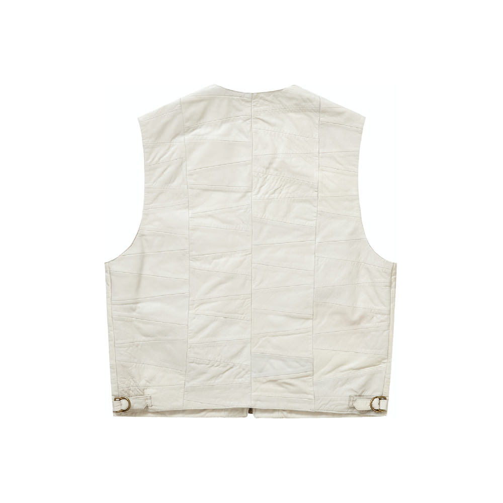 Supreme Patchwork Leather Cargo Vest WhiteSupreme Patchwork