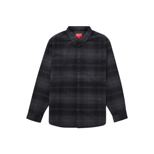 Supreme Shadow Plaid Flannel Shirt (SS23) Black
