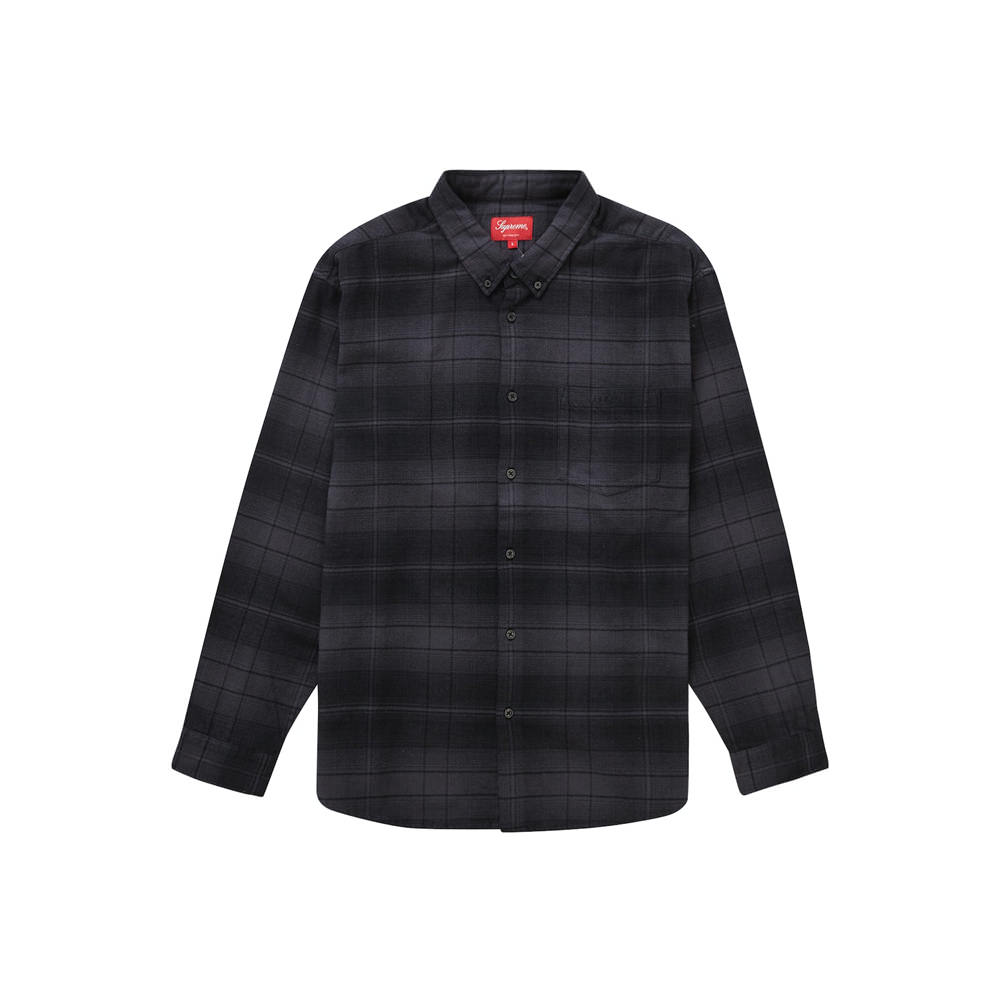 Supreme Shadow Plaid Flannel Shirt (SS23) BlackSupreme Shadow