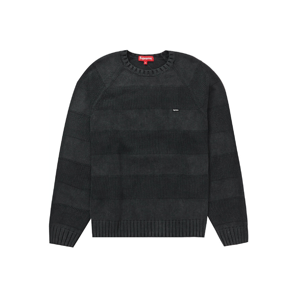 Supreme Small Box Stripe Sweater Black