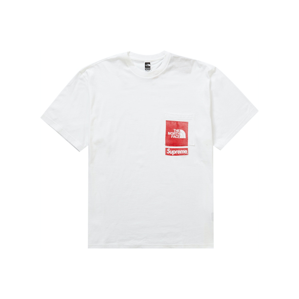 Supreme The North Face Printed Pocket Tee WhiteSupreme The North