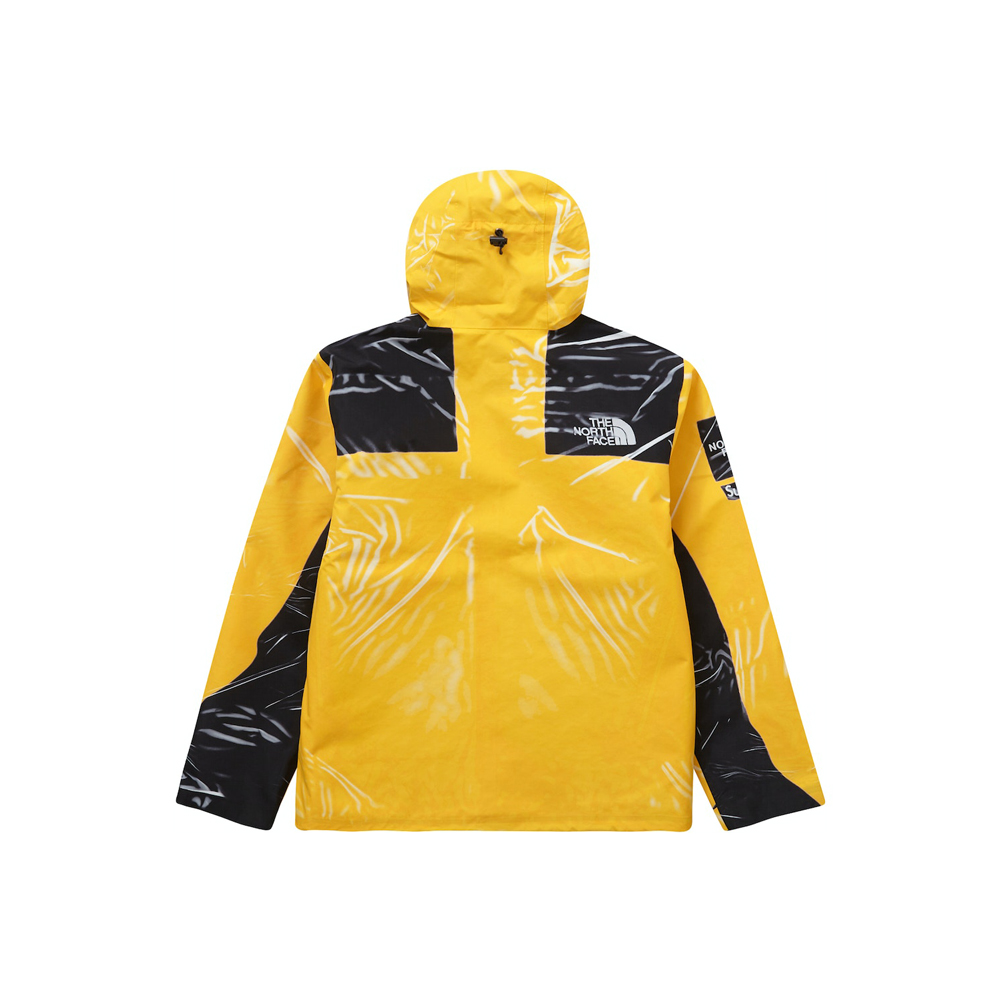 Supreme The North Face Printed Taped Seam Shell Trompe L'oeil Jacket Yellow