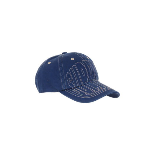 Supreme Visor Stitch 6-Panel Light Navy