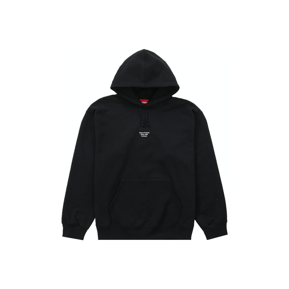 Supreme World Famous Micro Hooded Sweatshirt Black