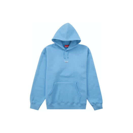 Supreme World Famous Micro Hooded Sweatshirt Light Blue
