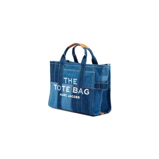 Marc Jacobs The Denim Tote Bag Small Blue Denim