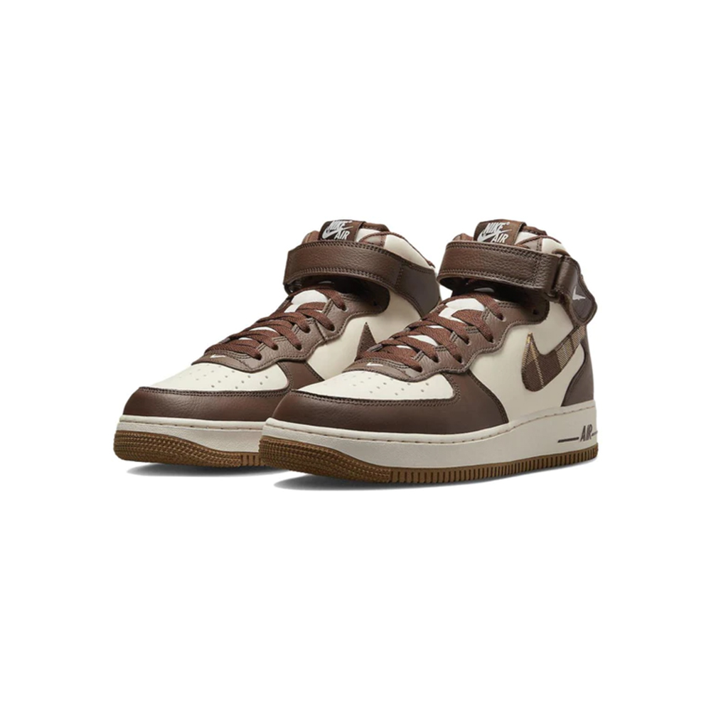 Nike Air Force 1 Mid Brown Plaid DV0792-100 Release Date