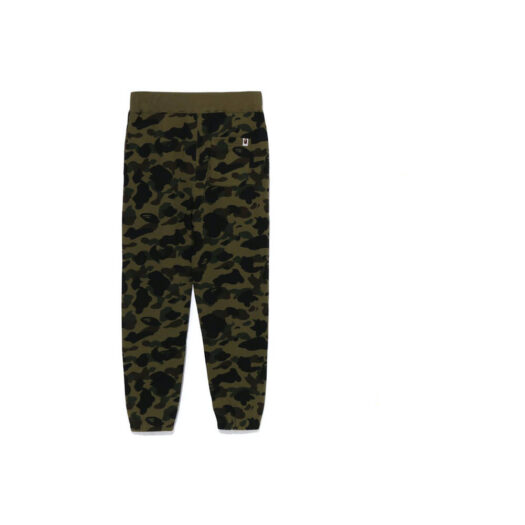 BAPE 1st Camo Wide Fit Shark Sweatpants Green