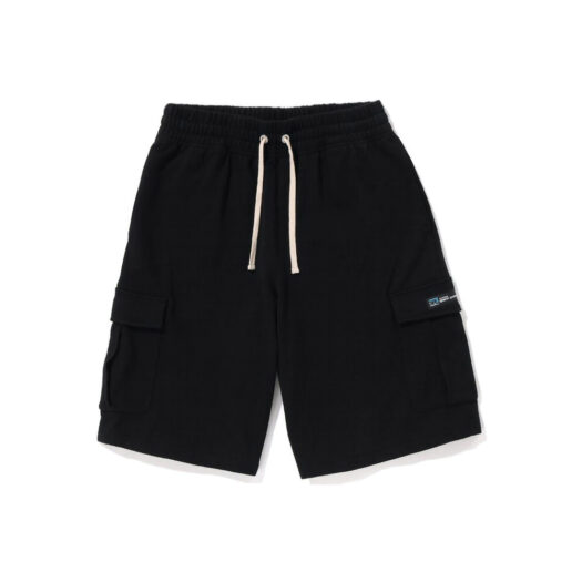 BAPE 6 Pocket Wide Fit Sweat Shorts Black