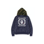 BAPE ABC Camo Relaxed Fit Full Zip Hoodie Navy
