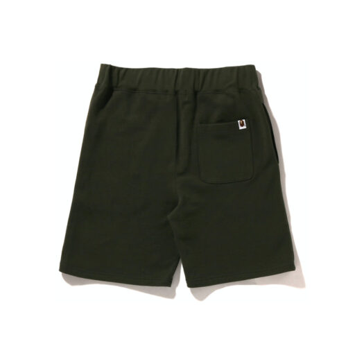 BAPE Ape Head One Point Sweat Short Olive Drab