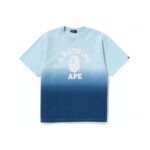 BAPE College Gradation Relaxed Fit Tee Blue