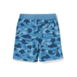 BAPE Honeycomb Camo Shark Sweat Shorts Blue