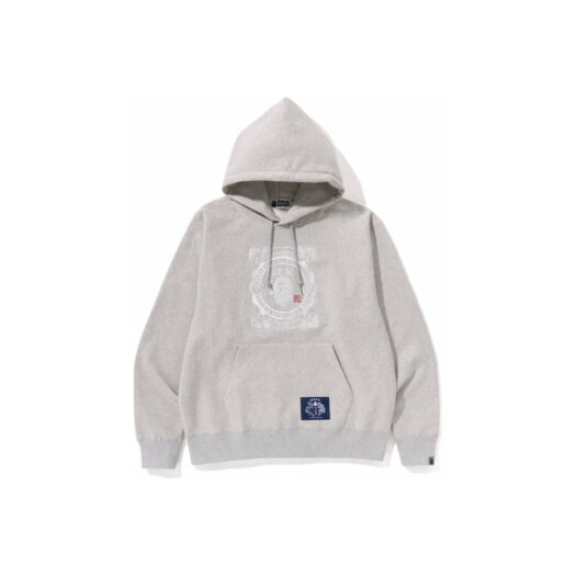 BAPE Japanese Motif Relaxed Fit Pullover Hoodie Ivory