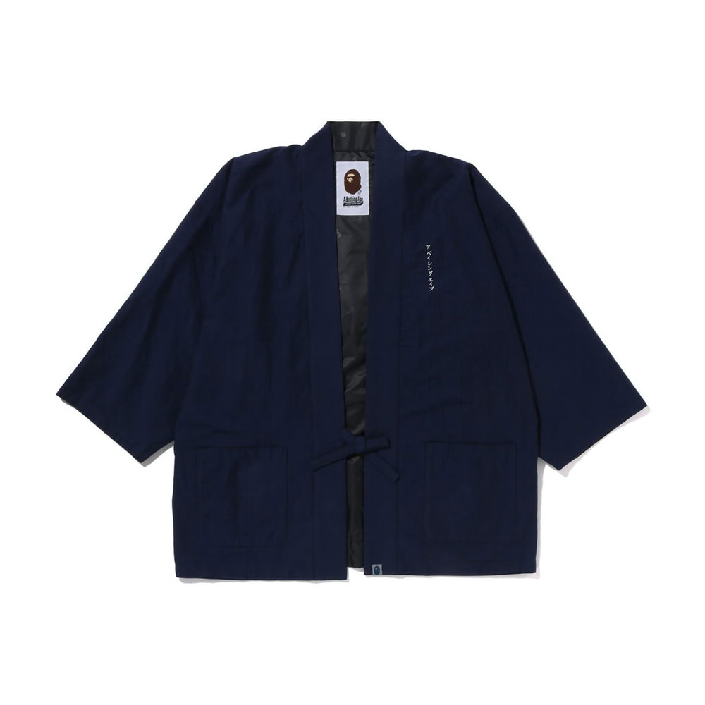 BAPE Kimono Jacket IndigoBAPE Kimono Jacket Indigo OFour