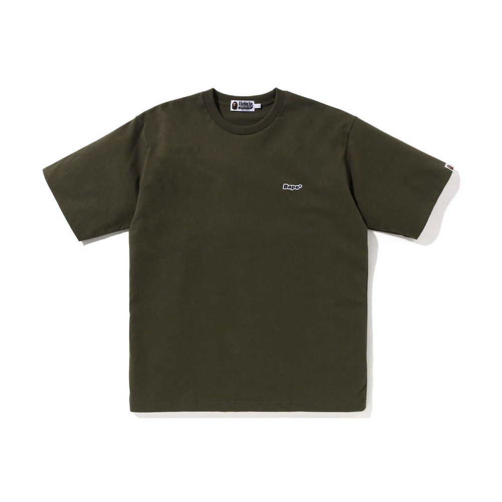 BAPE Logo One Point Relaxed Fit Tee Olive Drab