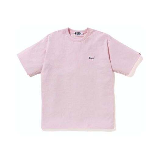 BAPE Logo One Point Relaxed Fit Tee Pink