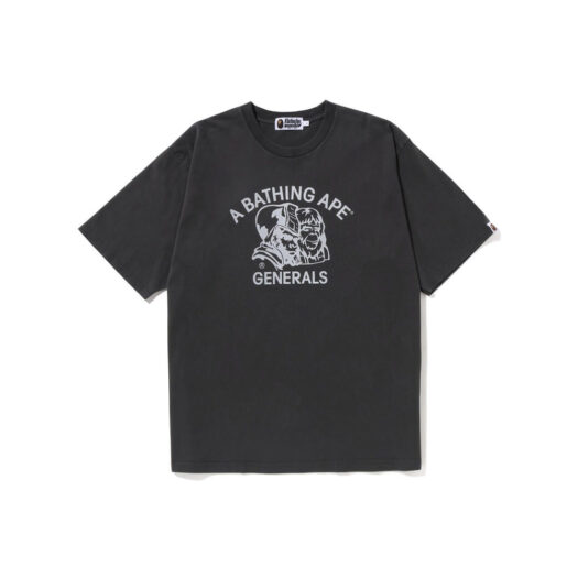 BAPE Pigment Dyed General Bape Relaxed Fit Tee Black