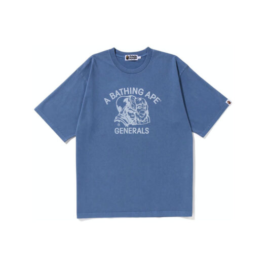 BAPE Pigment Dyed General Bape Relaxed Fit Tee Navy