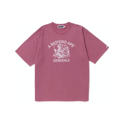 BAPE Pigment Dyed General Bape Relaxed Fit Tee Purple