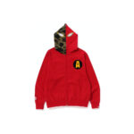BAPE Shadow Relaxed Fit Full Zip Hoodie Red