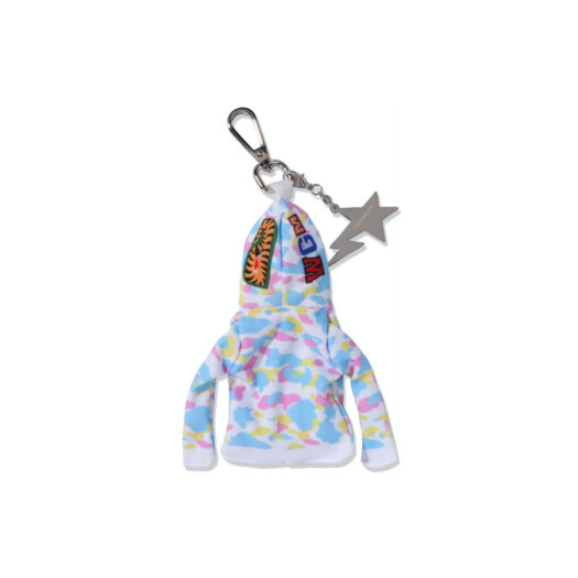BAPE Shark Full Zip Hoodie Keychain White