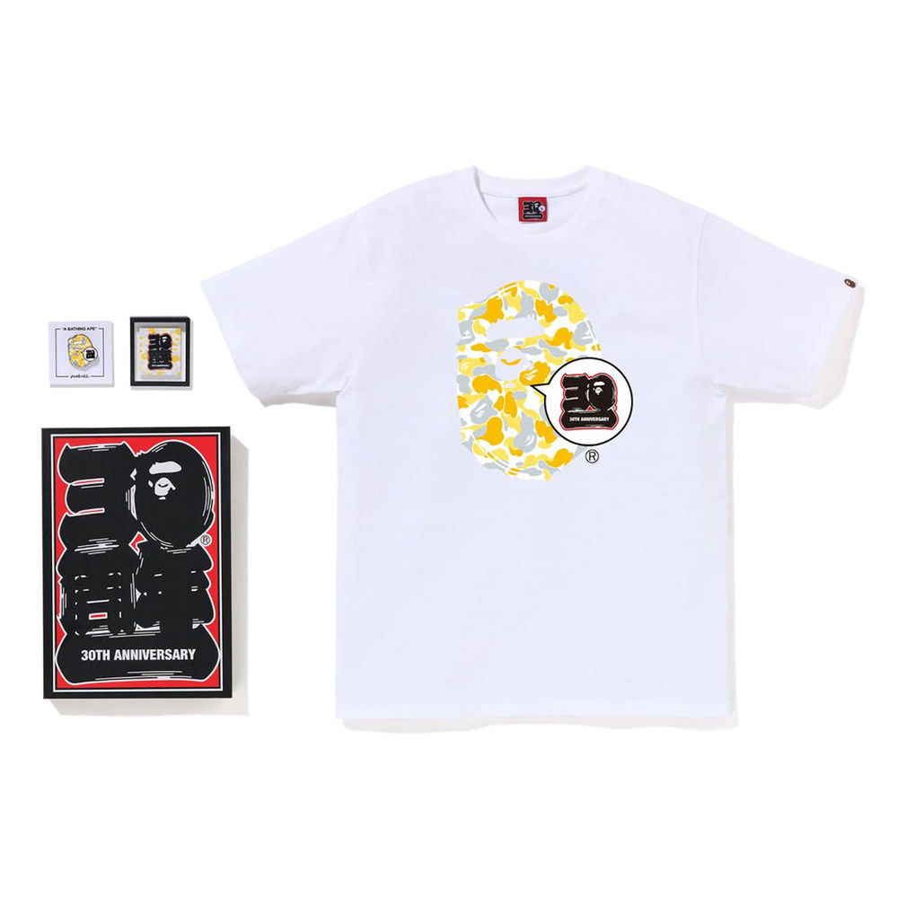 BAPE Store Matsuyama Bape 30th Anniversary Ape Head Tee Set