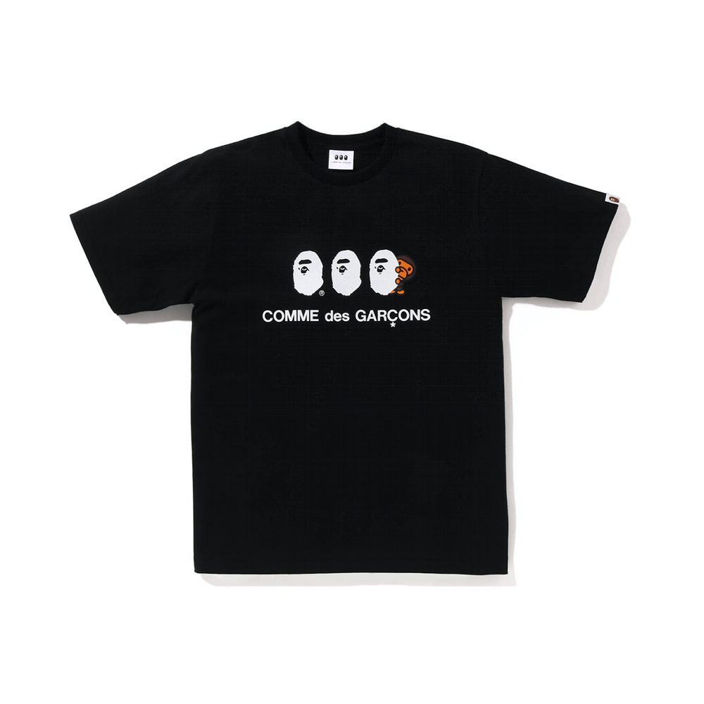 BAPE x Comme des Garcon Osaka Baby Milo #1 Tee BlackBAPE x Comme