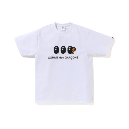 BAPE x Comme des Garcon Osaka Baby Milo #1 Tee White