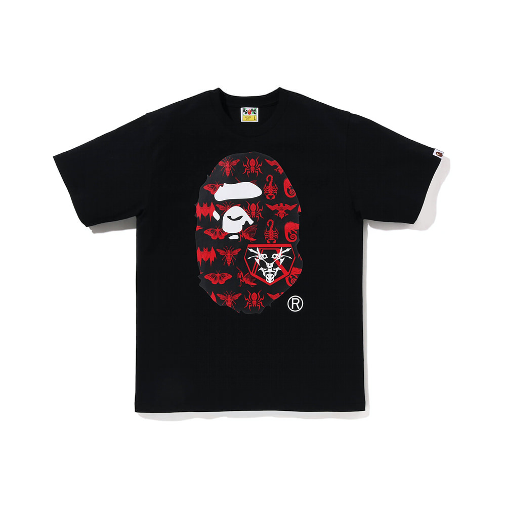 BAPE x Shin Kamen Rider Ape Head Tee BlackBAPE x Shin Kamen Rider Ape ...