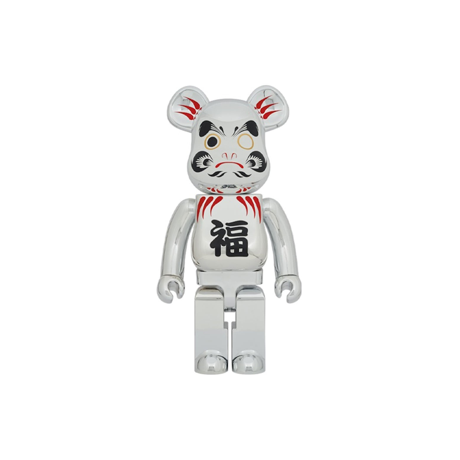 Bearbrick Daruma 1000% Silver PlatedBearbrick Daruma 1000% Silver