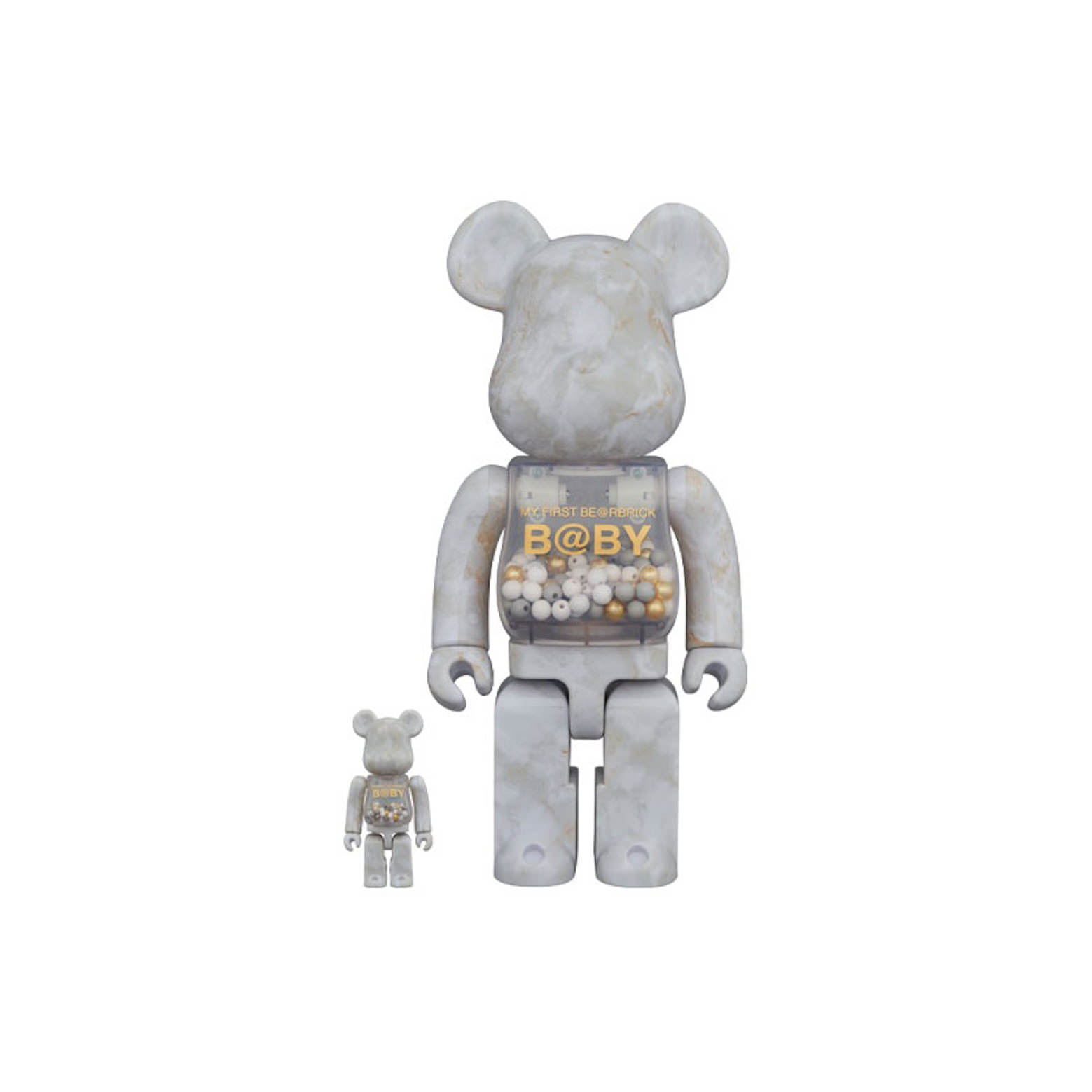 kawsMY FIRST BE@RBRICK B@BY MARBLE 100％ 400％