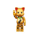 Bearbrick Nyabrick Lucky Cat 100% & 400% Set Gold Plated