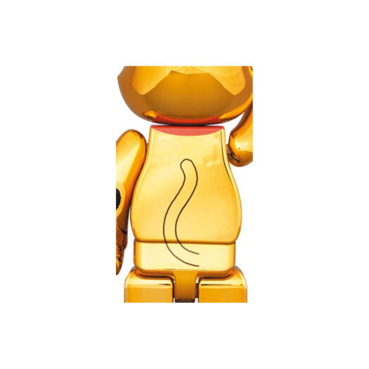 Bearbrick Nyabrick Lucky Cat 100% & 400% Set Gold Plated