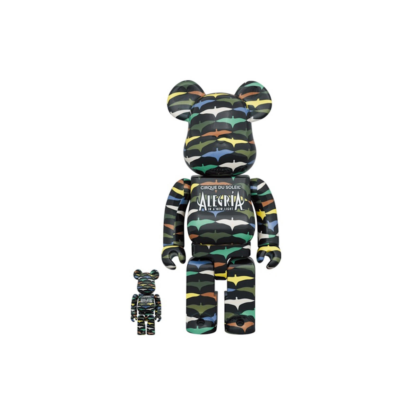 Bearbrick x Cirque du Soleil Alegria In a New Light 100% & 400%  SetBearbrick x Cirque du Soleil Alegria In a New Light 100% & 400% Set -  OFour