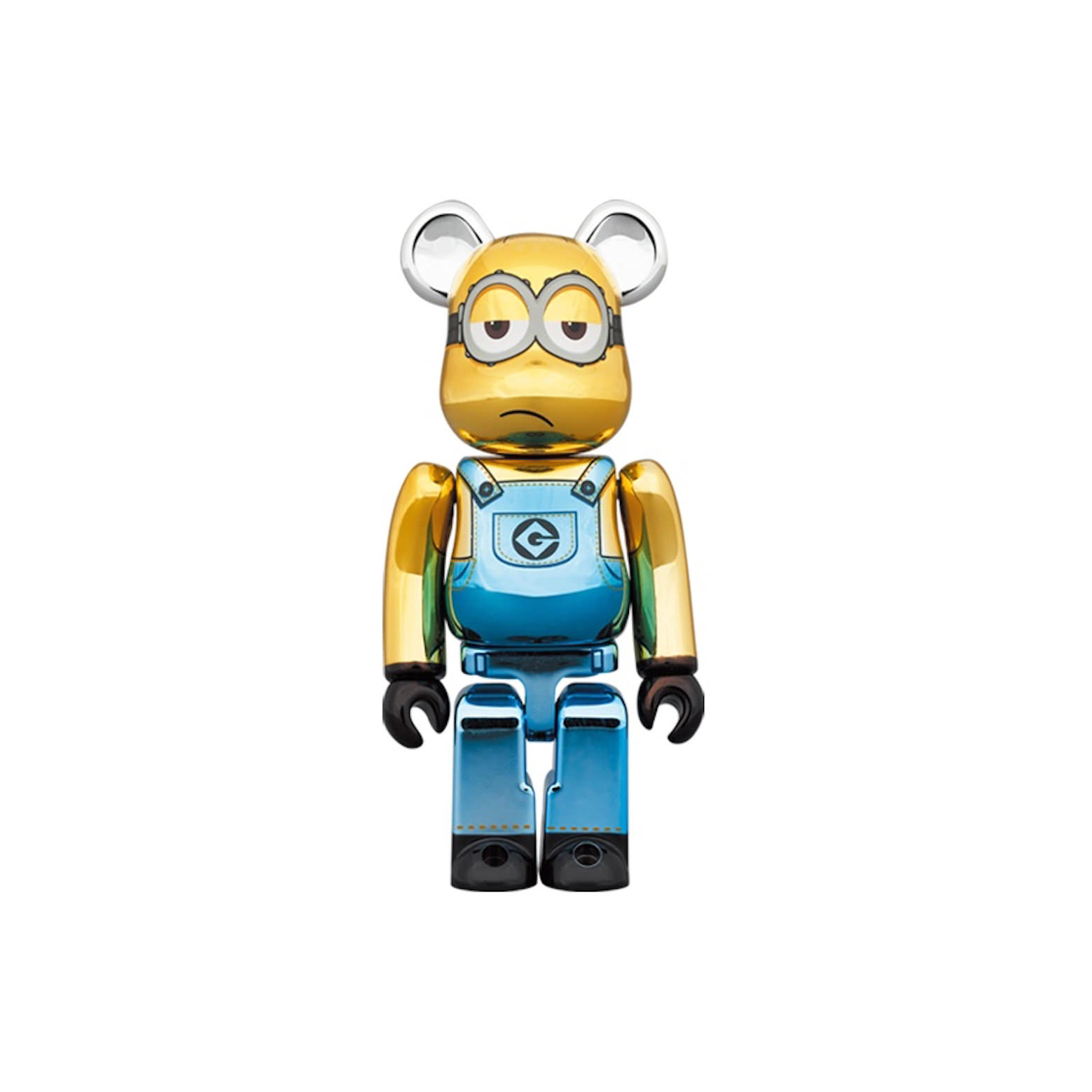 Bearbrick x Minions Kevin Chrome Ver. 100% & 400% Set