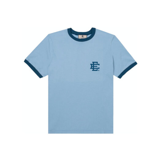 Eric Emanuel EE Ringer T-shirt Delicate Blue/Navy
