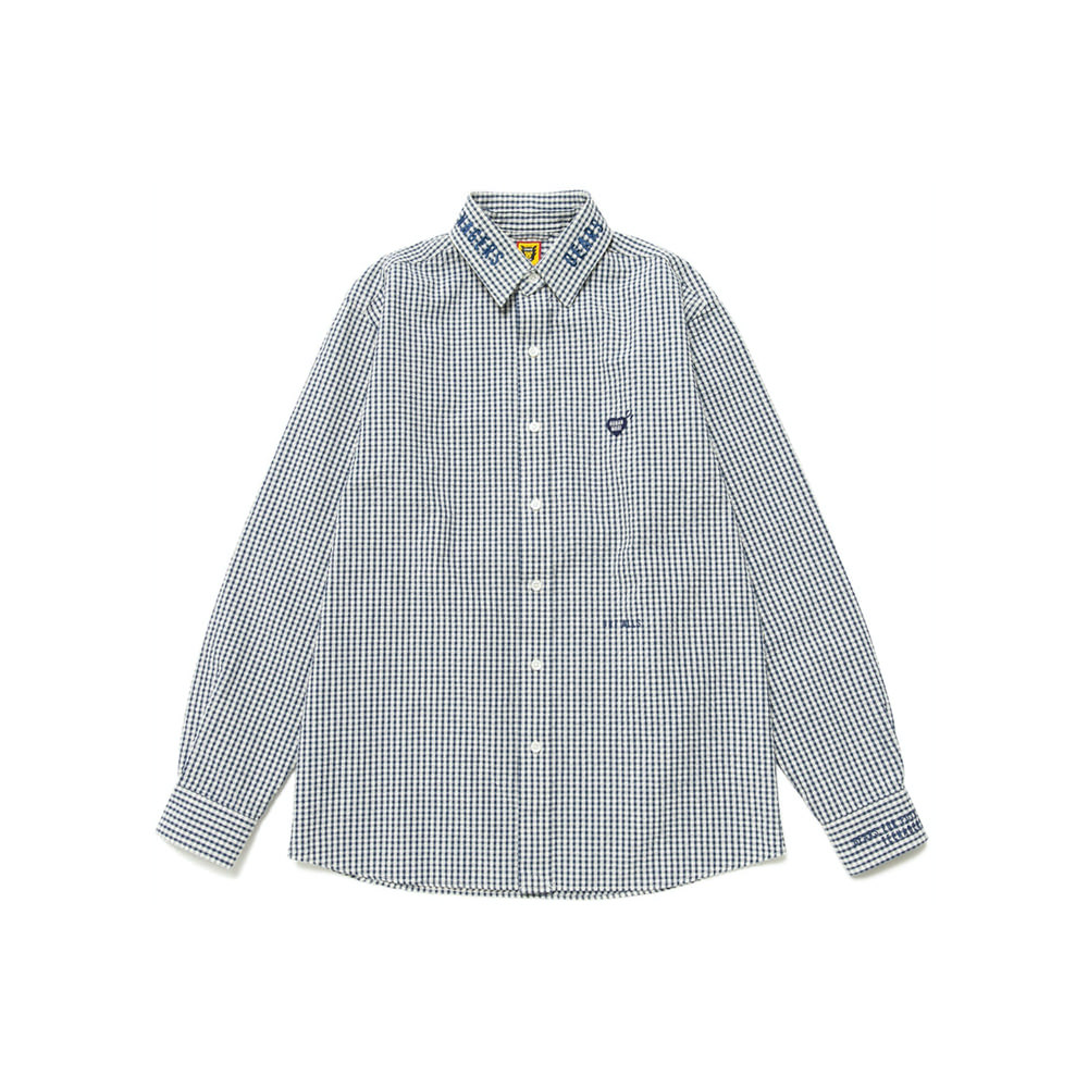 Human Made Detachable Collar Checked L/S Shirt BlueHuman Made