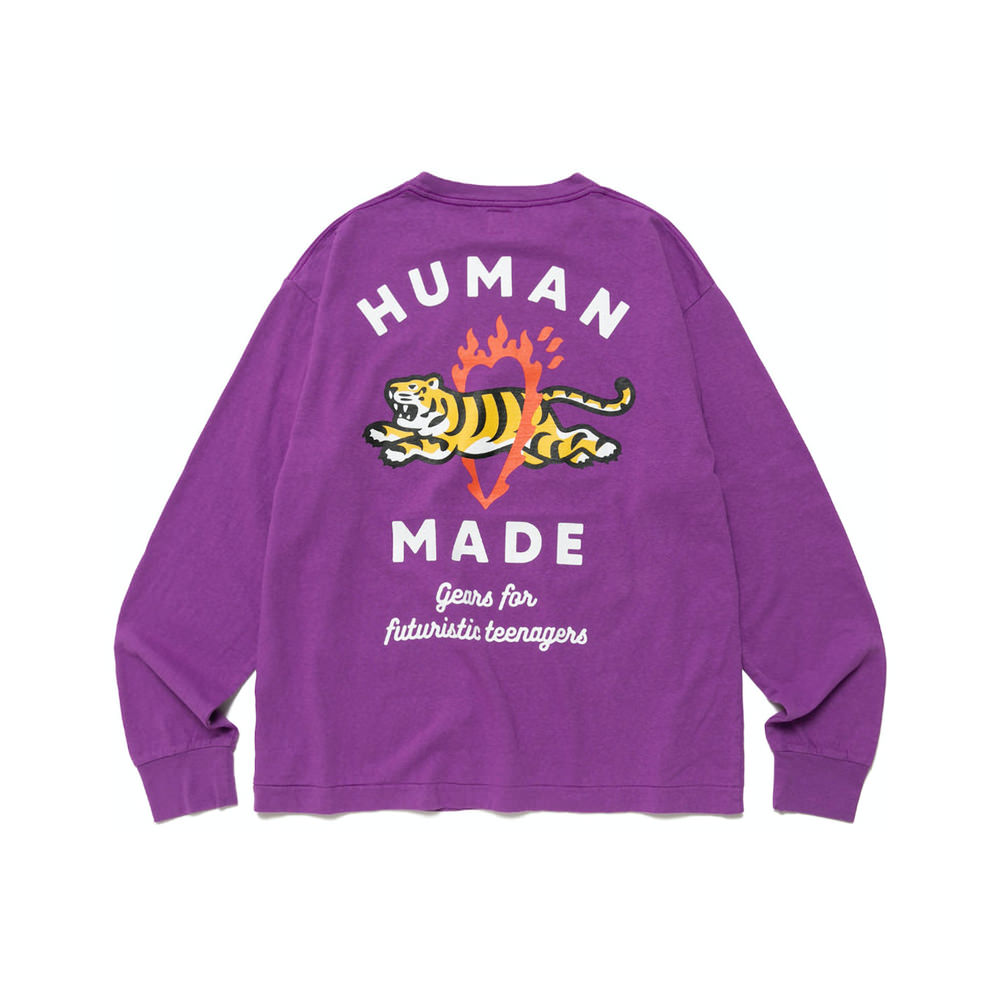 Human Made Graphic #3 L/S T-Shirt PurpleHuman Made Graphic #3 L/S