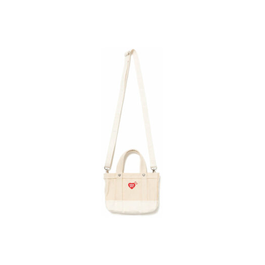 Human Made Heavy Canvas Mini Shoulder Tote Bag White