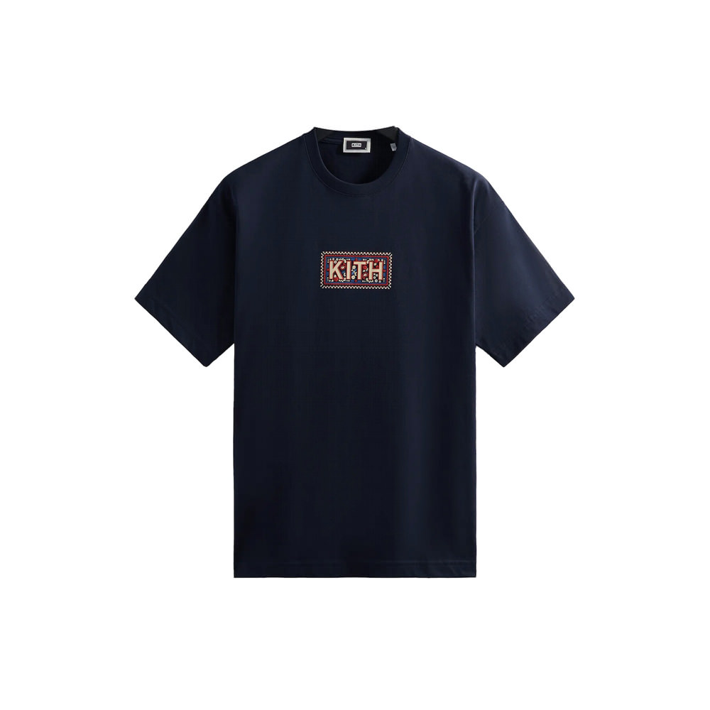 Kith Needlepoint Classic Logo Tee Nocturnal