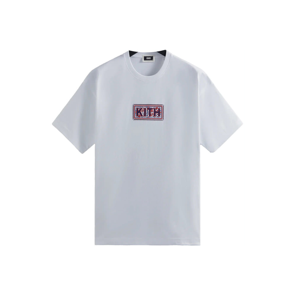 Kith Needlepoint Classic Logo Tee WhiteKith Needlepoint Classic