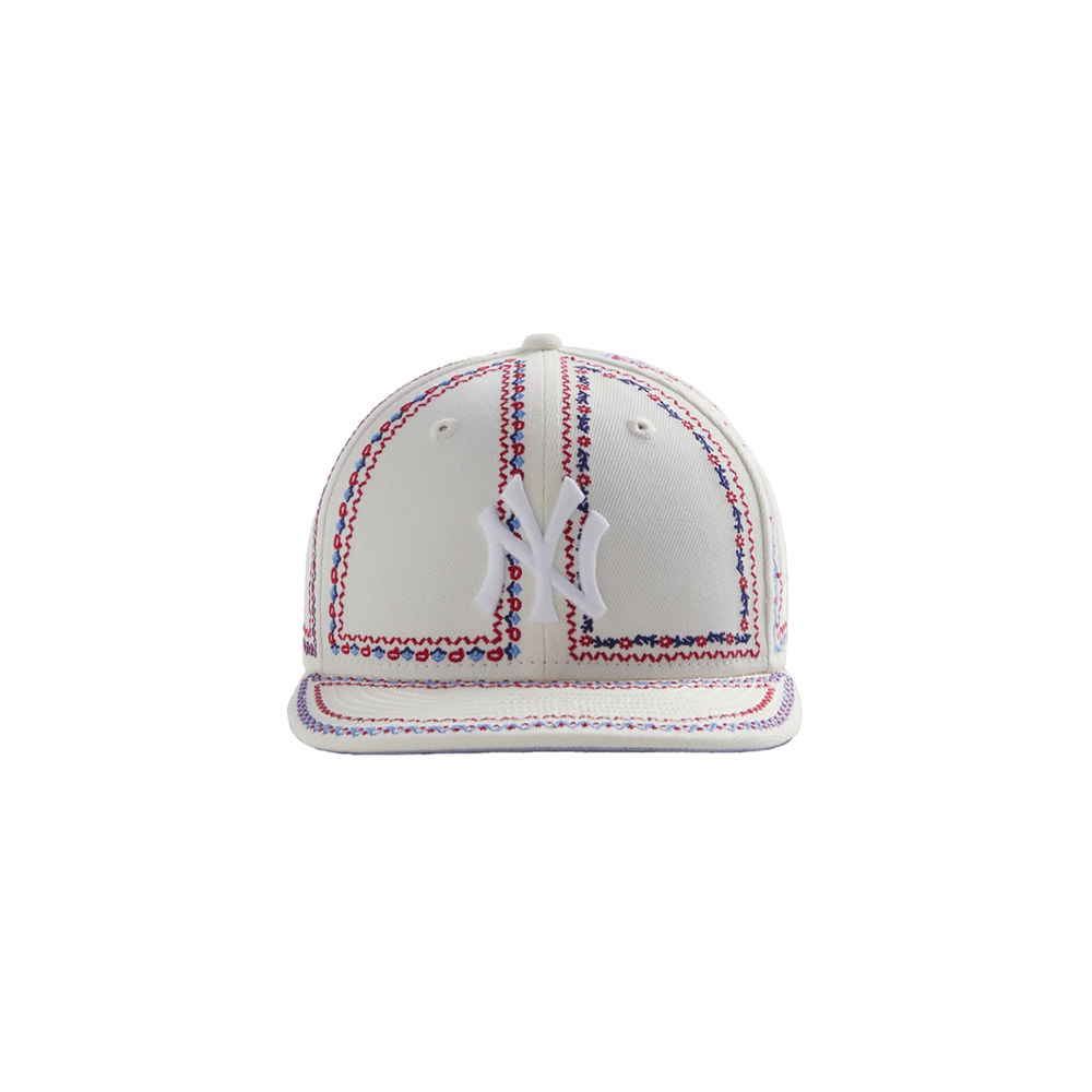 Kith New Era Yankees Floral Frame 59Fifty Fitted Hat SandriftKith New Era  Yankees Floral Frame 59Fifty Fitted Hat Sandrift - OFour